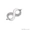 Infinity Charm Pendant 11x22mm Double Bail Bracelet Charm Jewelry GemMartUSA